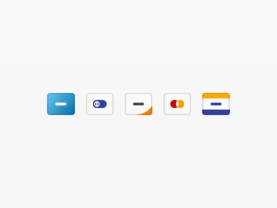 flat credit cart icons