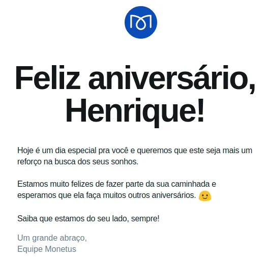 Monetus Email Marketing Anniversary