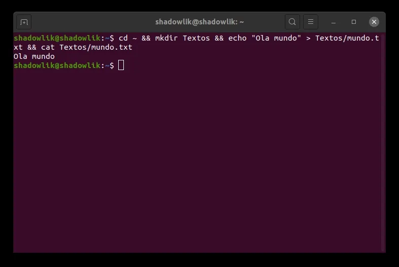 Running commands chained!