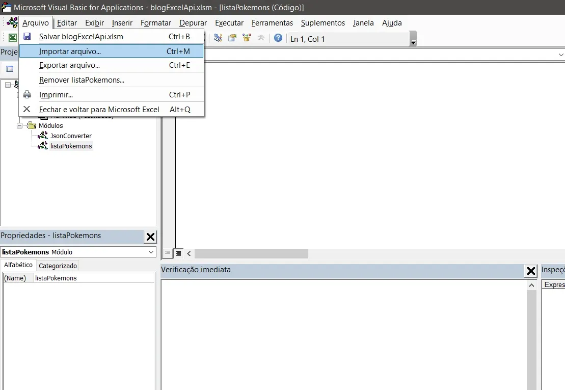 Import VBA JSON