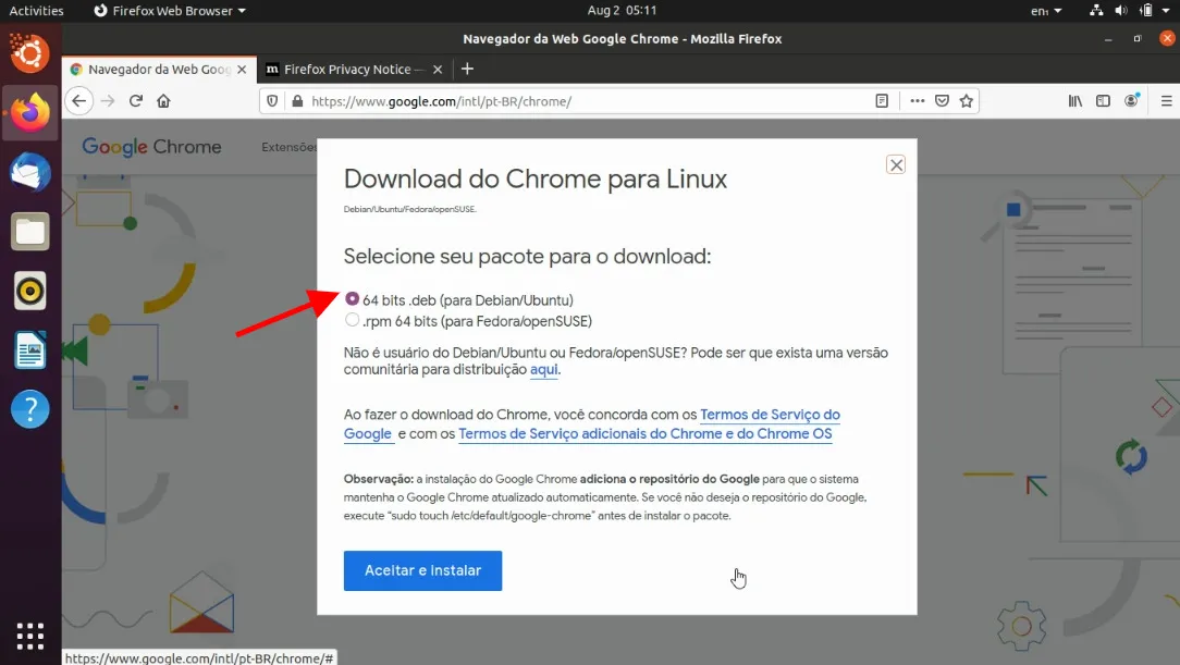 Chrome Step 2