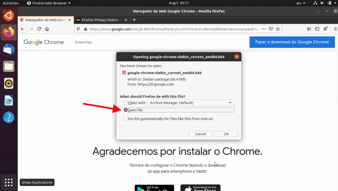 Chrome Step 3