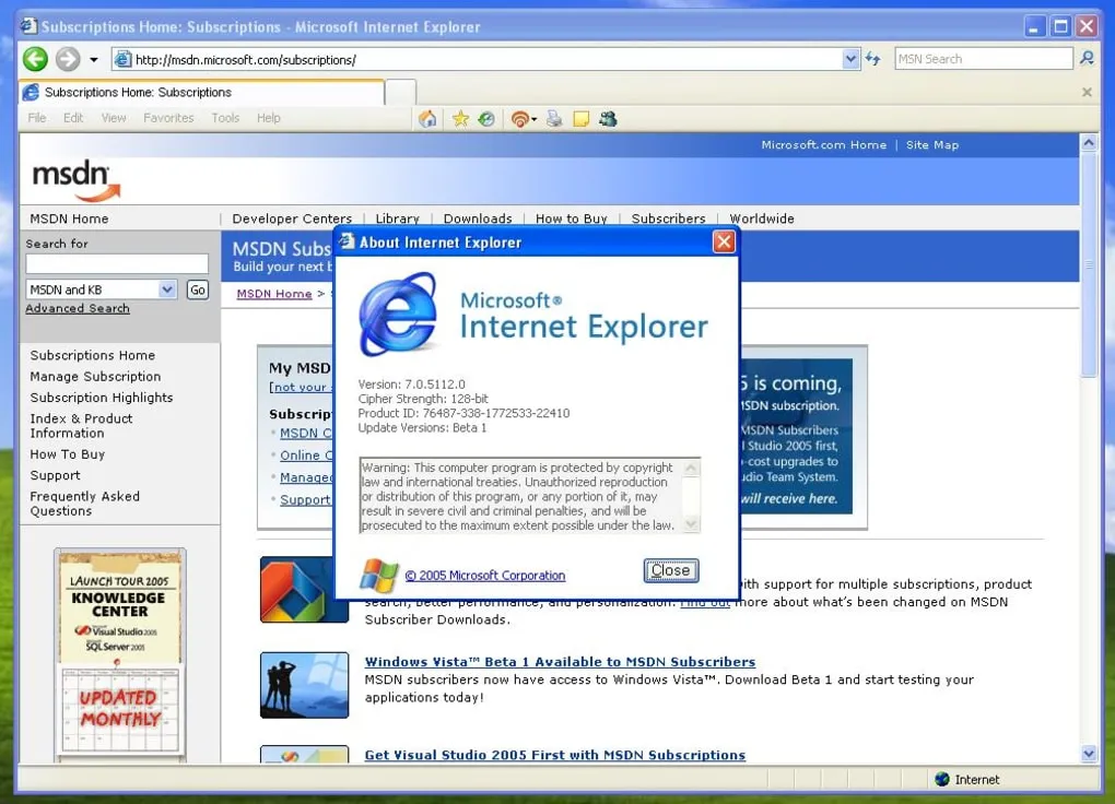 Internet Explorer 7