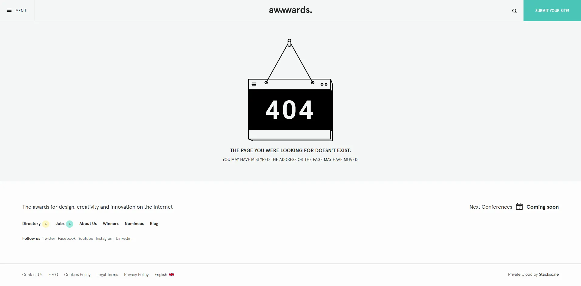 awwwards 404