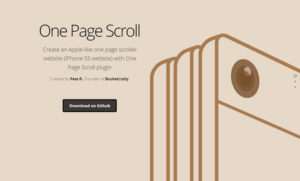 onepage scroll