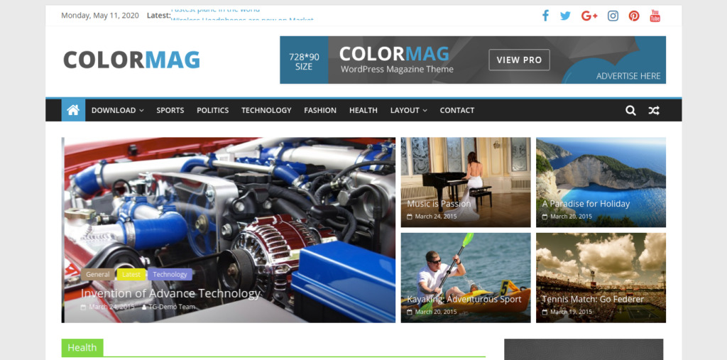 Colormag Theme