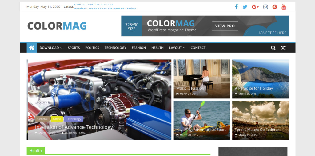 Tema Colormag