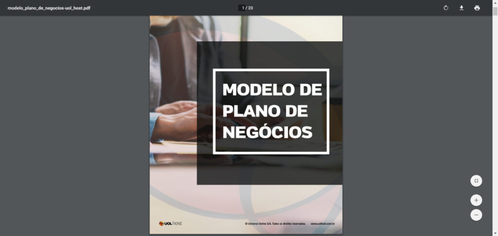 Modelos E Exemplos De Plano De Negócios Gratuitos Business Plan 2450