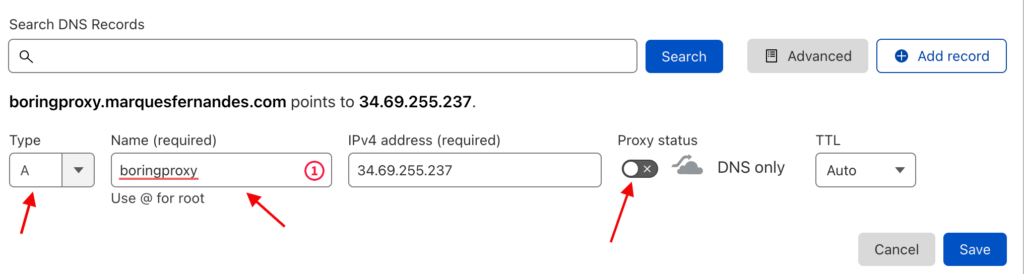 Creating the first domain